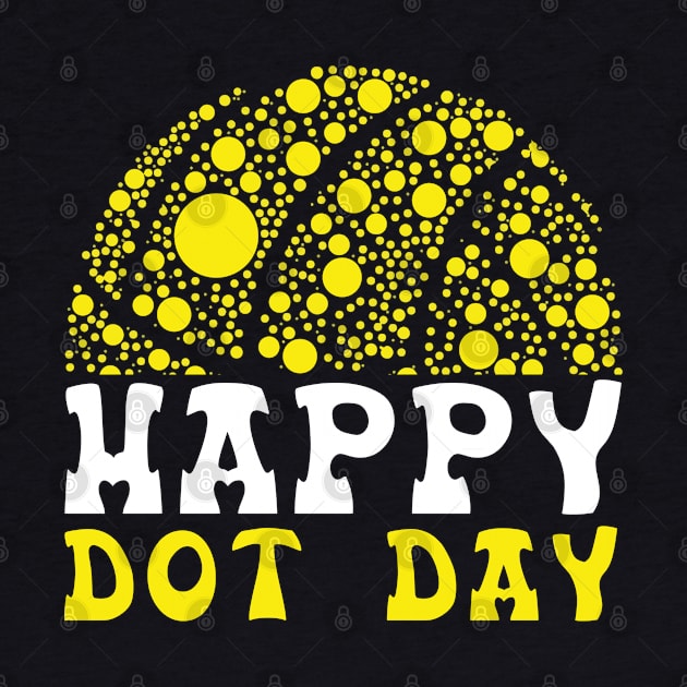 Happy International Dot Day Colorful Polka Dot Dinosaur Boys by The Design Catalyst